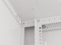 SZAFA INSTALACYJNA RACK WISZĄCA 19" 12U 600X600 SZARA DRZWI METALOWE (FLAT PACK)