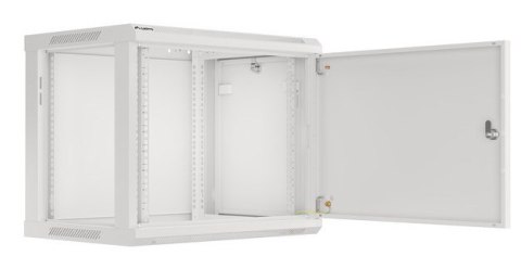 Szafa instalacyjna Rack wisząca 19" 9U 600x450 szara drzwi metalowe LANBERG (Flat Pack)