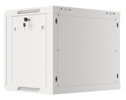 Szafa instalacyjna Rack wisząca 19" 9U 600x450 szara drzwi metalowe LANBERG (Flat Pack)