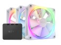 NZXT F120 RGB Triple Pack Obudowa komputera Wentylator 12 cm Biały 3 szt.