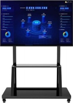 Uchwyt - Techly 105575 Mobilny stojak do telewizora LED/LCD/PDP, 55-100'', 150kg, półka AV
