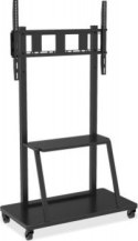 Uchwyt - Techly 105575 Mobilny stojak do telewizora LED/LCD/PDP, 55-100'', 150kg, półka AV