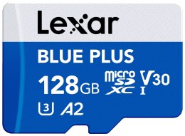 Lexar Karta pamięci microSD 128GB C10 A2 U3 V30 170MB/s Blue Plus