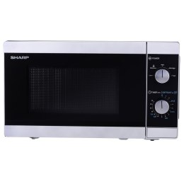 Kuchenka mikrofalowa SHARP YC-MS01E-S (800W; 20l; kolor srebrny) (WYPRZEDAŻ)
