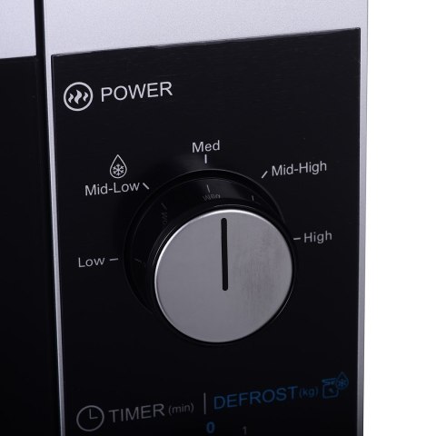 Kuchenka mikrofalowa SHARP YC-MS01E-S (800W; 20l; kolor srebrny) (WYPRZEDAŻ)