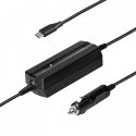 AKYGA Zasilacz samochodowy 65W USB-C QC 3.0 Ładowarka do gniazda zapalniczki 20V/3-3.25A
