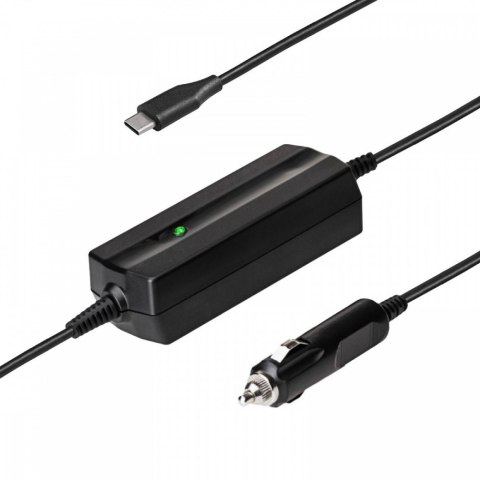 AKYGA Zasilacz samochodowy 65W USB-C QC 3.0 Ładowarka do gniazda zapalniczki 20V/3-3.25A
