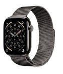 Apple Watch Series 11 GPS + Cellular koperta 42 mm z tytanu w kolorze łupku, bransoleta mediolańska w kolorze łupku