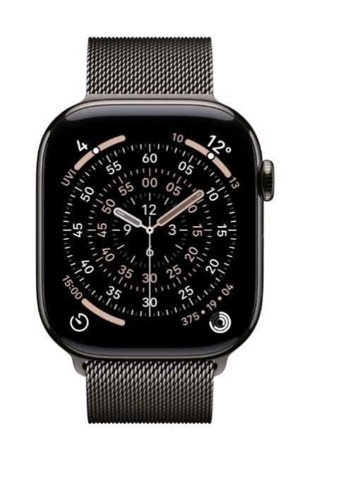 Apple Watch Series 11 GPS + Cellular koperta 46 mm z tytanu w kolorze łupku, bransoleta mediolańska w kolorze łupku M/L
