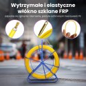 WŁÓKNO SZKLANE DO PRZECIĄGANIA KABLI 4,5mm / 75m (PILOT / STALKA) PE + STOJAK