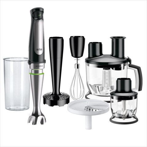 Braun MQ 7087X 1,2 l Blender immersyjny 1000 W Czarny, Stal nierdzewna