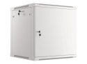 SZAFA INSTALACYJNA RACK WISZĄCA 19" 12U 600X600 SZARA DRZWI METALOWE (FLAT PACK)