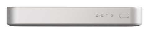 ZENS Slim Qi2 Aluminium Powerbank - magnetyczny powerbank 10000 mAh kompatybilny z MagSafe i Qi2 (white)