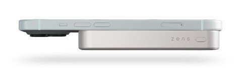 ZENS Slim Qi2 Aluminium Powerbank - magnetyczny powerbank 10000 mAh kompatybilny z MagSafe i Qi2 (white)