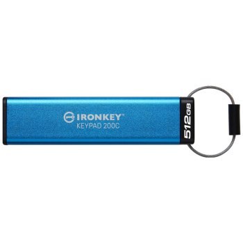 Kingston IronKey Keypad 200 512GB USB-C AES Encrypted