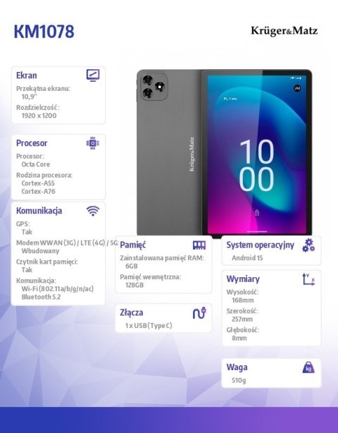 Kruger & Matz Tablet EAGLE 1078