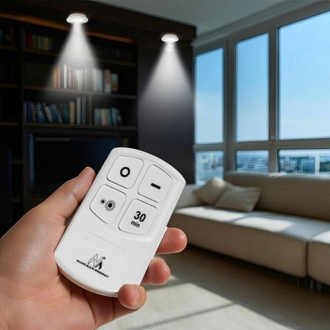 Maclean Lampa zestaw 6 LED Energy z pilotem na baterie 3xAAA MCE165