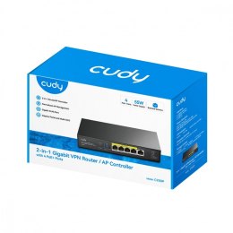 Cudy Kontroler AP 2-in-1 SMB Router/ AP Controller 2-IN-1 SMB Router / AP Controller, 1 Gigabit Ethernet + 4 Gigabit PoE+ PSE Por + 1