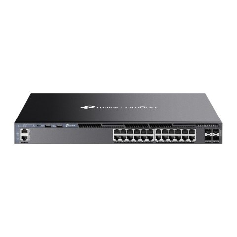 TP-LINK Przełącznik zarządzalny SG6428X Omada 24-Port Gigabit Stackable L3 Managed Switch with 4 10GE SFP+ Slots