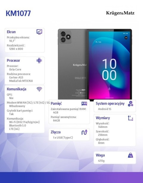 Kruger & Matz Tablet EAGLE 1077