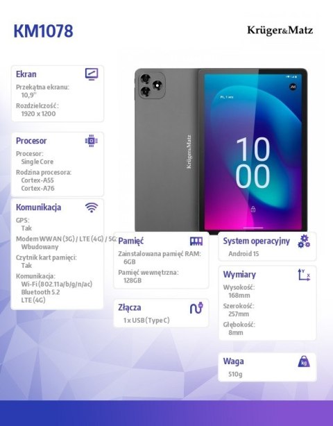 Kruger & Matz Tablet EAGLE 1078S