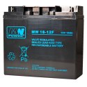 Akumulator MPL MW POWER MW 18-12 kwasowo-ołowiowy AGM bezobsługowy 12 V 18 Ah Czarny