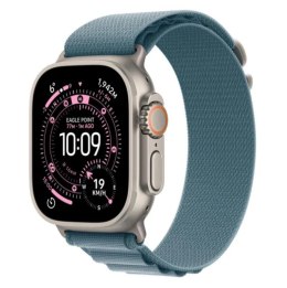 Apple Watch Ultra 3 GPS + Cellular 49mm Koperta 49 mm z tytanu w kolorze naturalnym Opaska Alpine w kolorze jasnoniebieskim - rozmiar