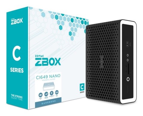 Zotac ZBOX CI649 NANO Wielkość PC 1.8L Czarny, Biały Intel SoC i5-1335U 1,3 GHz