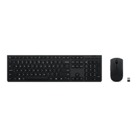 Klawiatura i mysz bezprzewodowa Lenovo 4X31R64357 RF Wireless + Bluetooth QWERTY Skandynawia Szary