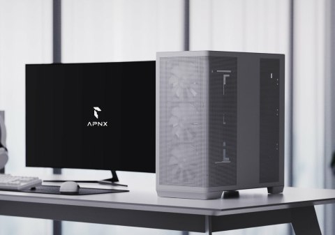 Obudowa AeroCool Geh Midi APNX C1-R-WT-V1 z MicroATX/MiniITX