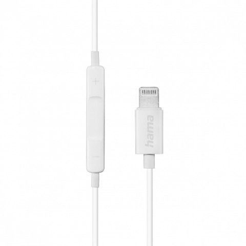 Hama Słuchawki douszne Glow z mikrofonem lightning