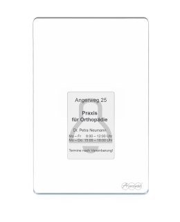 Terminal kontroli dostępu Auerswald TFS-Dialog 400 z czytnikiem linii papilarnych - biały