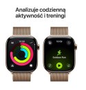 Apple Watch Series 11 GPS + Cellular, koperta 42 mm z tytanu w kolorze złotym, bransoleta mediolańska w kolorze złotym