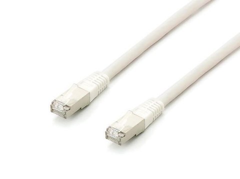 Equip - Kabel krosowy - RJ-45 (M) do RJ-45 (M) - 10 m - S/FTP - CAT 6a - bezhalogenowy, linka - biały