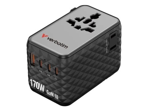 Uniwersalny zasilacz podróżny Verbatim Charge 'N' Travel 170 W