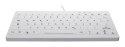 CHERRY AK-C4112 - Klawiatura medyczna kompaktowa podświetlana USB QWERTZ niemiecka biała