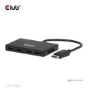 Hub USB Club Hub 3D MST (Multi Stream Transport) DisplayPort 1.4 na 4x DisplayPort, Cztery monitory, 4x 4K30Hz, 8K30Hz