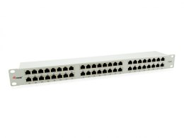 Panel krosowy RJ-45 x 48, STP, możliwość montażu w stojaku, CAT 6, jasnoszary, 1U, 48,3 cm (19