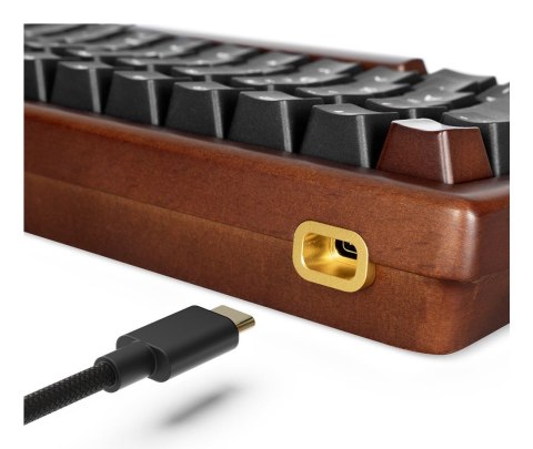 Klawiatura gamingowa Sharkoon Skiller SGK50S3 Wood