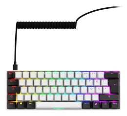 Klawiatura Sharkoon Gaming Keyboard Skiller SGK50S4 Gen2 biało-żółte RGB