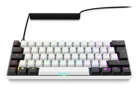 Klawiatura Sharkoon Gaming Keyboard Skiller SGK50S4 Gen2 biało-żółte RGB