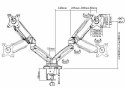 Equip Uchwyt stołowy 17"-32" / 2TFT 360° Sprężyna gazowa 9 kg detaliczny