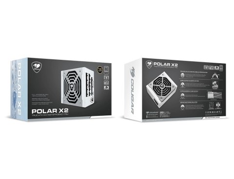 Zasilacz COUGAR Gaming POLAR X2 Zasilacz 1200 W 20+4 pin ATX Srebrny