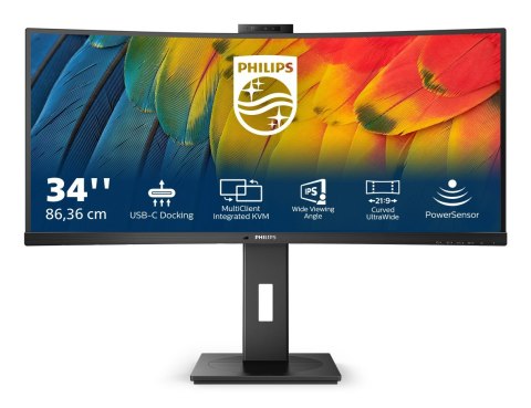Philips 5000 series 34B1U5600CH/00 LED display 86,4 cm (34") 3440 x 1440 px Wide Quad HD LCD Czarny