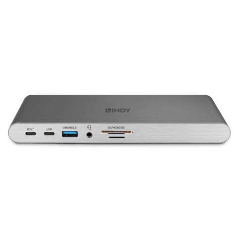 Lindy 43349 stacja dokująca Przewodowa USB 3.2 Gen 1 (3.1 Gen 1) Type-C Srebrny