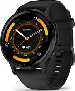 Garmin Venu 3 z czujnikiem tętna HRM Elevate Ox (grafitowa ramka / czarna koperta / czarny pasek)