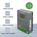 Qoltec Solarny regulator ładowania MPPT z czujnikiem temperatury 40A | 12V/24V | LCD | 2xUSB | Bluetooth | APP | GEL | LiFePO4