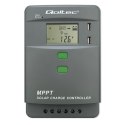 Qoltec Solarny regulator ładowania MPPT z czujnikiem temperatury 40A | 12V/24V | LCD | 2xUSB | Bluetooth | APP | GEL | LiFePO4
