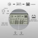 Qoltec Solarny regulator ładowania MPPT z czujnikiem temperatury 50A | 12V/24V | LCD | Bluetooth | APP | GEL | LiFePO4
