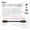 CLUB3D HDMI 2.0 4K60Hz RedMere cable 10m/32.8ft